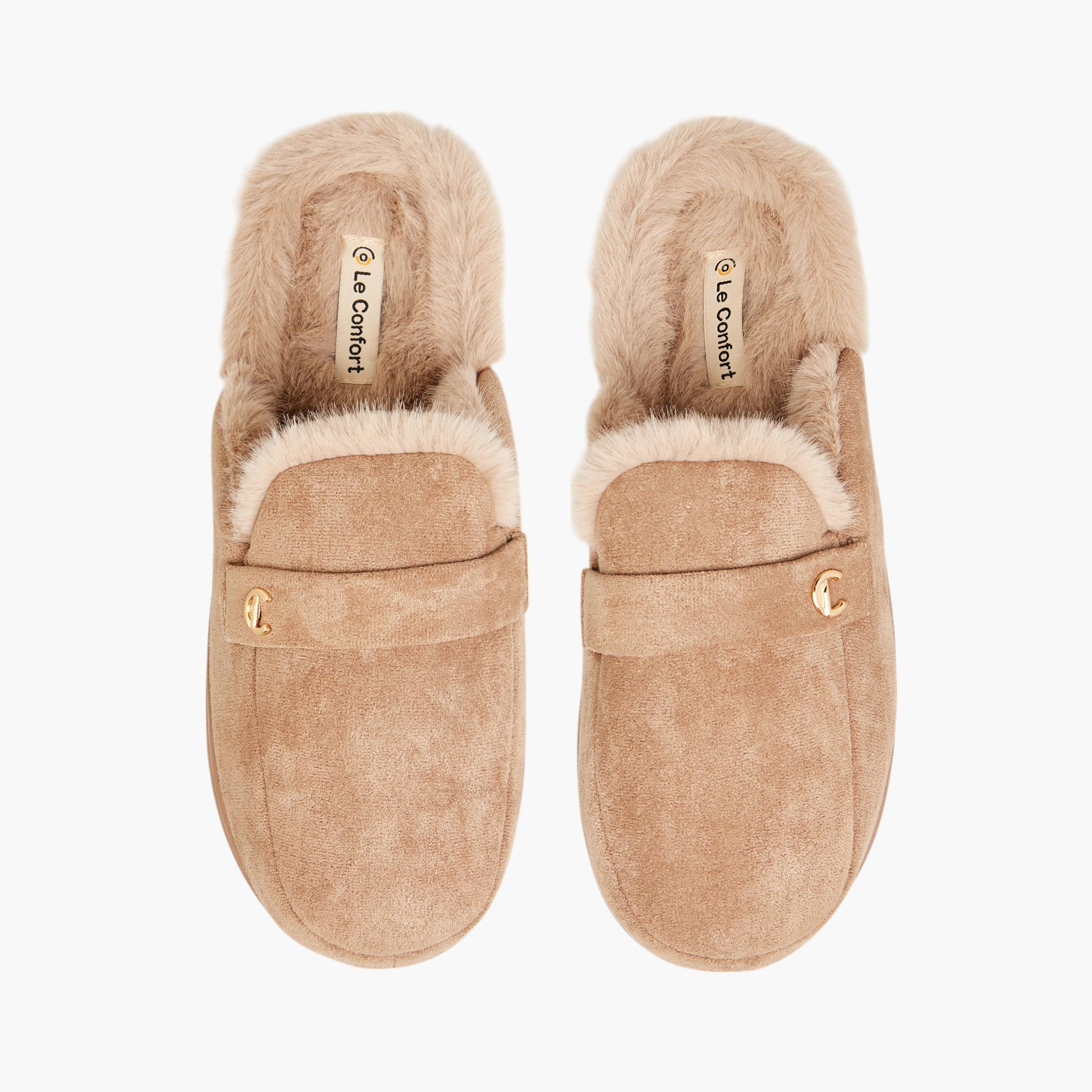 حذاء ميول لغرفة النوم بارز الملمس وسهل الارتداء من لو كونفورت-women-shoes-bedroomslippers-image-1