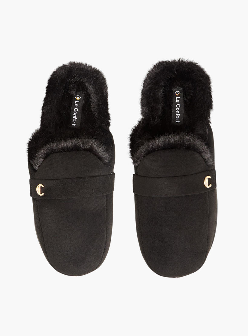 حذاء ميول لغرفة النوم بارز الملمس وسهل الارتداء من لو كونفورت-women-shoes-bedroomslippers-image-1