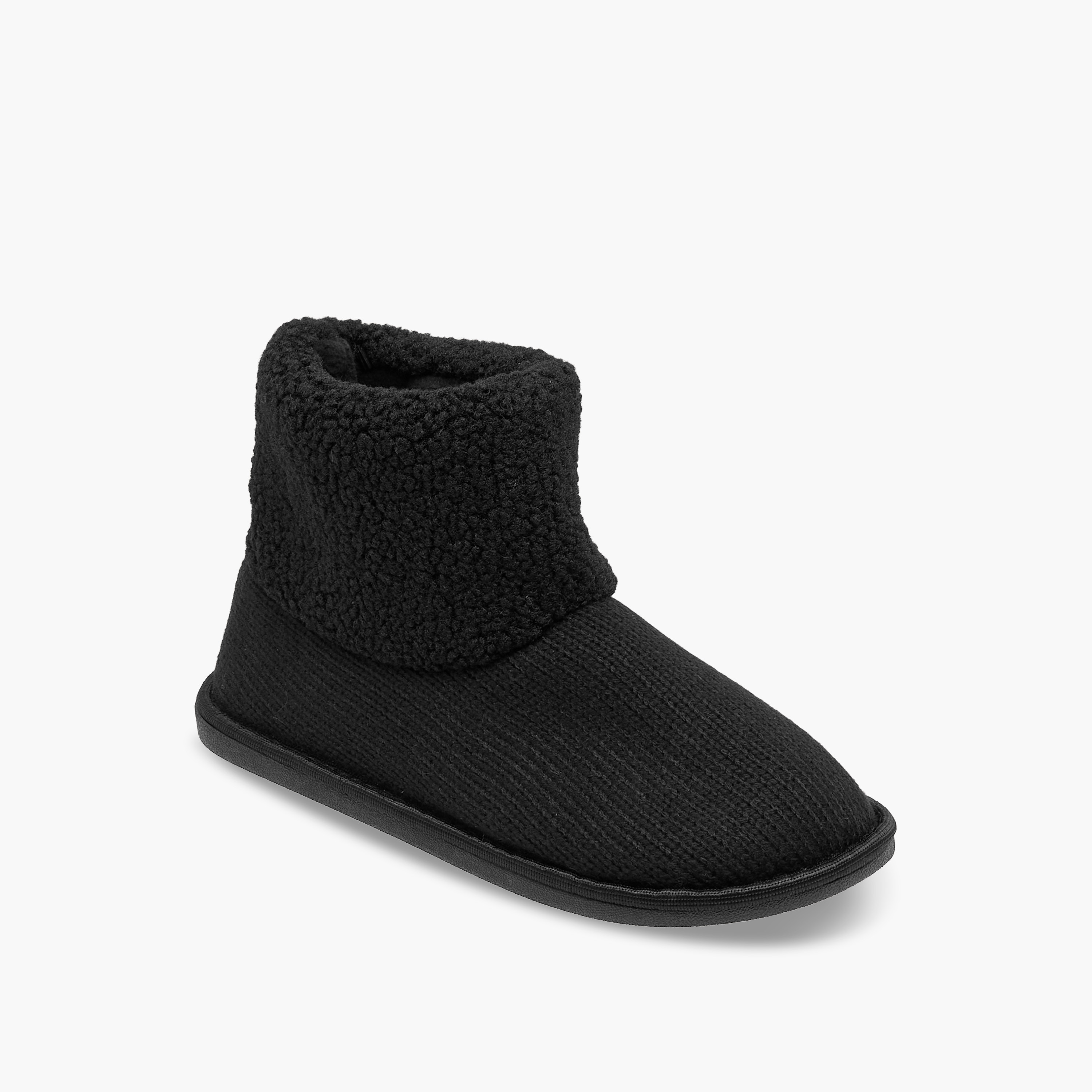 Le Confort Women Sherpa Detail Slipper Boots-women-shoes-boots-image-2
