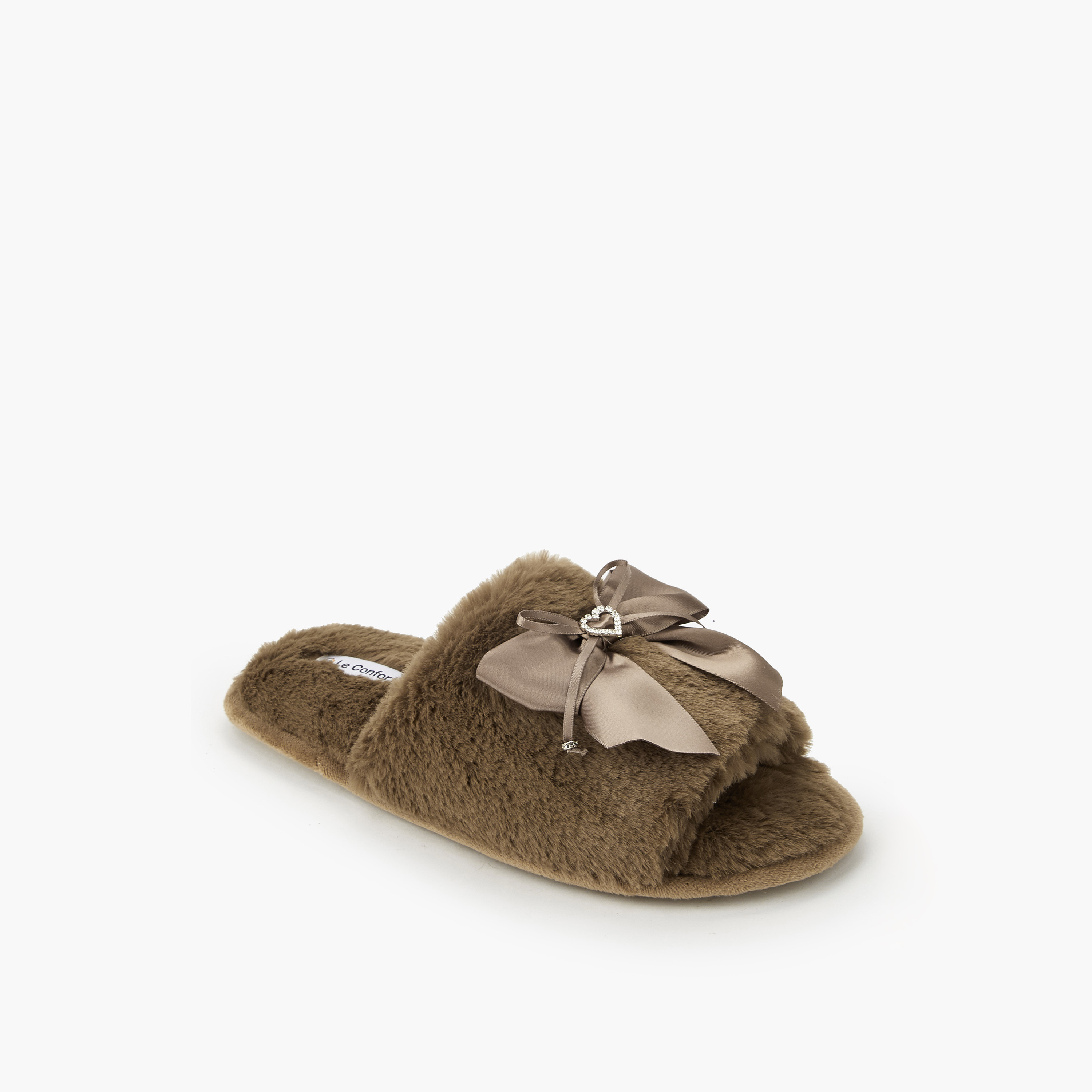 شبشب غرفة نوم من الفرو الصناعي للنساء من لو كونفورت-women-shoes-bedroomslippers-image-3