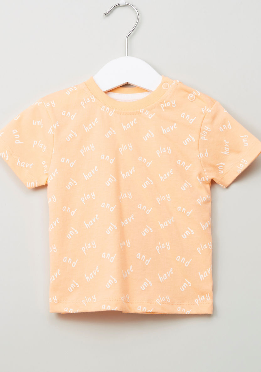 Juniors Crew Neck Printed T-shirts - Set of 3-T Shirts-image-6
