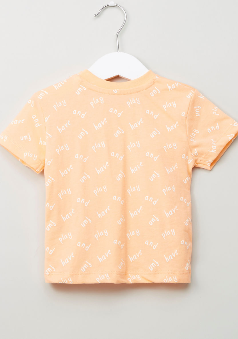 Juniors Crew Neck Printed T-shirts - Set of 3-T Shirts-image-7