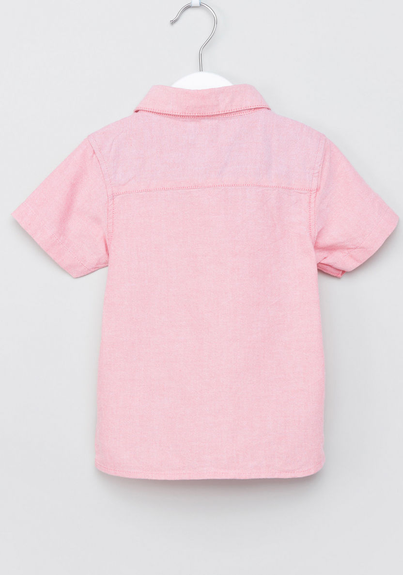 Juniors Short Sleeves Pocket Detail Shirt-Shirts-image-2