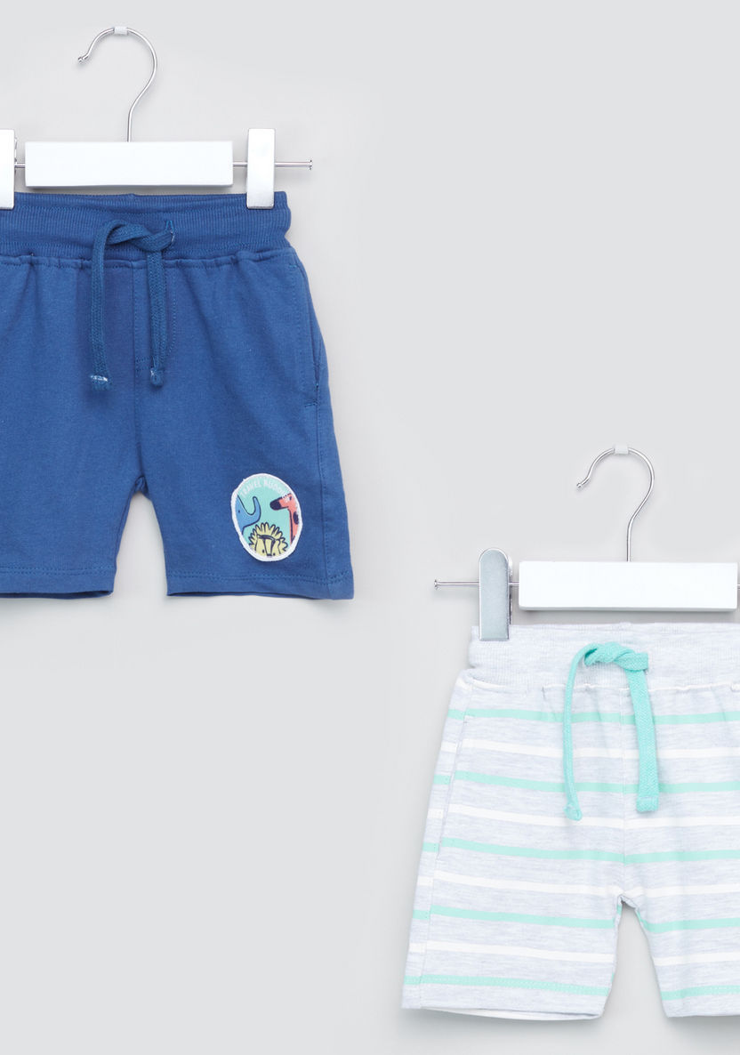 Juniors Pocket Detail Shorts - Set of 2-Shorts-image-0