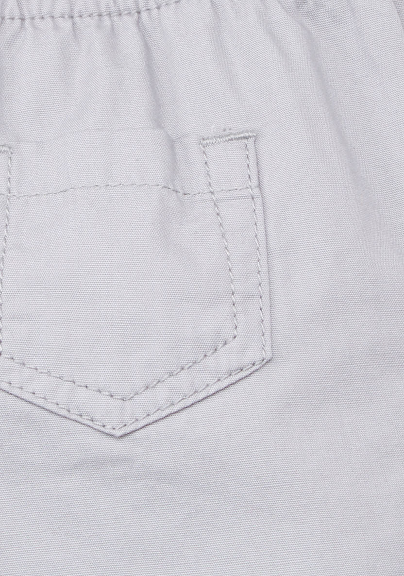 Juniors Flat-Front Woven Shorts with Elasticated Drawstring Waist-Shorts-image-3