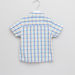 Juniors Chequered Short Sleeves Shirt with Printed Shorts-Clothes Sets-thumbnail-3