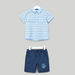 Juniors Striped Shirt with Shorts-Clothes Sets-thumbnail-0