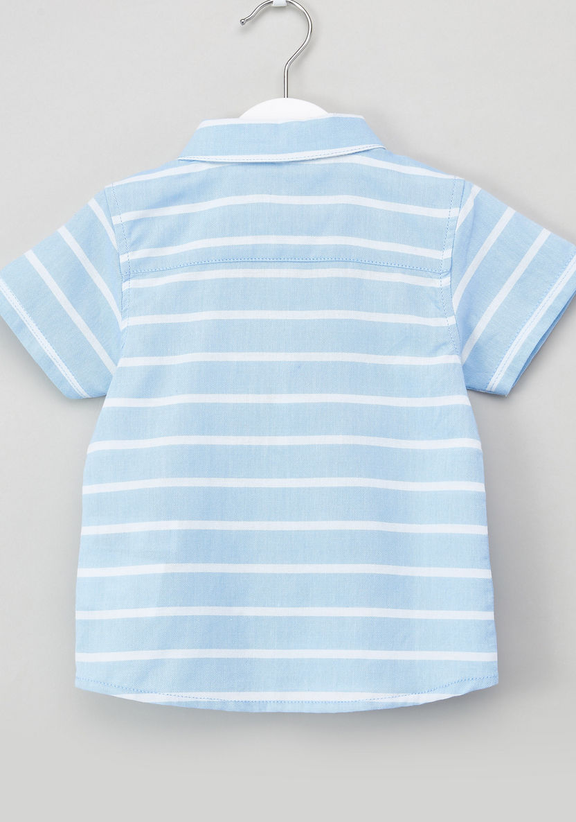Juniors Striped Shirt with Shorts-Clothes Sets-image-3