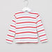 Juniors Striped Henley Neck Long Sleeves T-shirt-T Shirts-thumbnail-2