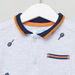 Juniors Printed Polo Neck Short Sleeves T-shirt-T Shirts-thumbnail-1