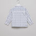 Juniors Chequered Applique Detail Shirt-Shirts-thumbnail-2