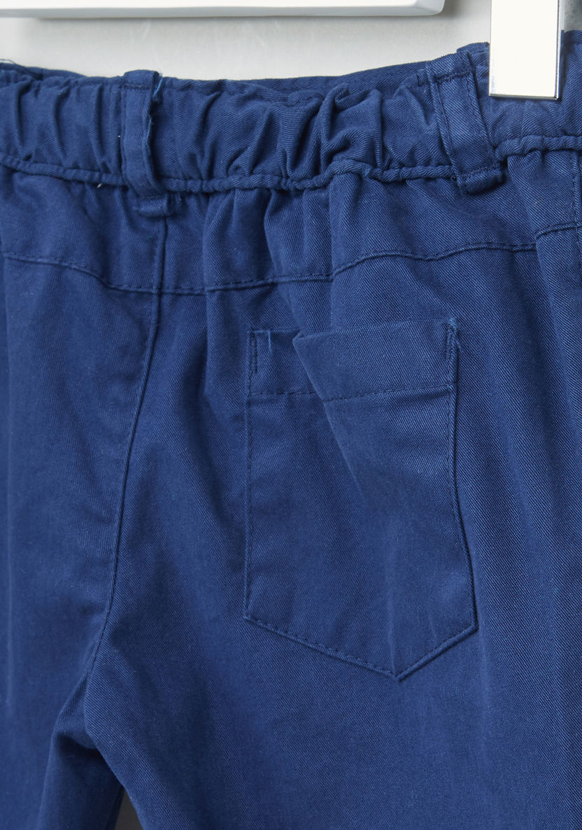 Juniors Applique Detail Pants with Button Closure-Pants-image-3