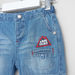 Juniors Denim Shorts with Applique Detail and Button Closure-Shorts-thumbnail-1
