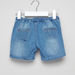 Juniors Denim Shorts with Applique Detail and Button Closure-Shorts-thumbnail-2