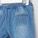 Juniors Denim Shorts with Applique Detail and Button Closure-Shorts-thumbnail-3