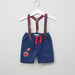 Juniors Applique Detail Shorts with Suspenders-Shorts-thumbnail-0
