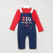 Juniors Long Sleeves T-shirt with Printed Dungarees-Rompers%2C Dungarees and Jumpsuits-thumbnail-0