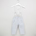 Juniors Striped Pants with Pocket Detail and Suspenders-Pants-thumbnail-0