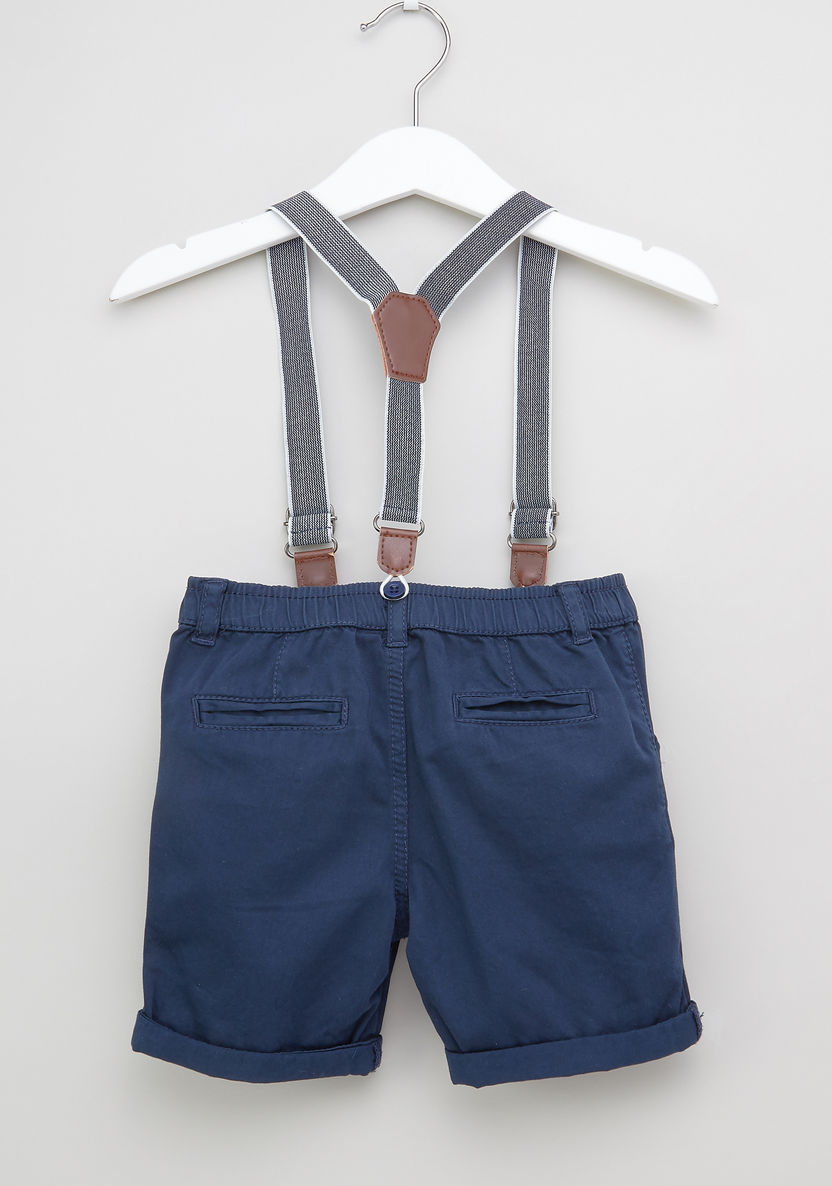 Juniors Suspender Shorts with Side Pockets-Shorts-image-2