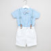 Juniors Printed Shirt and Suspender Shorts-Clothes Sets-thumbnail-0