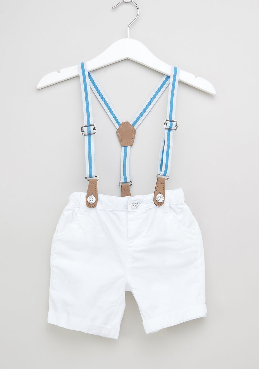 Juniors Printed Shirt and Suspender Shorts-Clothes Sets-image-5