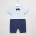 Juniors Bow Detail Romper with Short Sleeves-Rompers%2C Dungarees and Jumpsuits-thumbnail-0