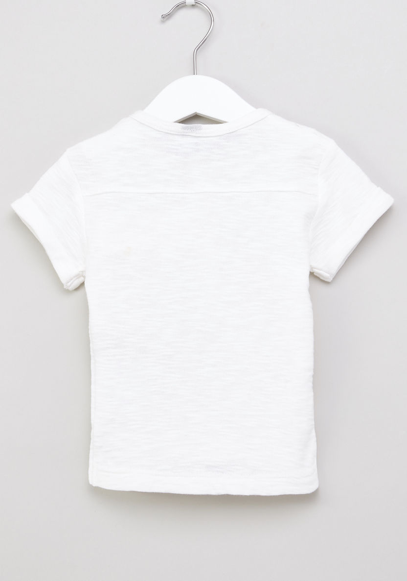 Giggles Pocket Detail Short Sleeves T-shirt-T Shirts-image-2
