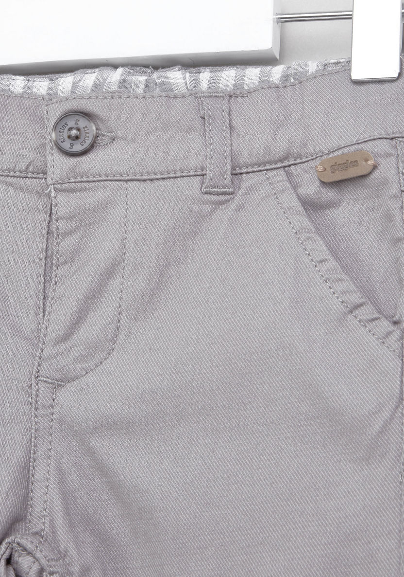 Giggles Full Length Pants with Pocket Detail and Belt Loops-Pants-image-1