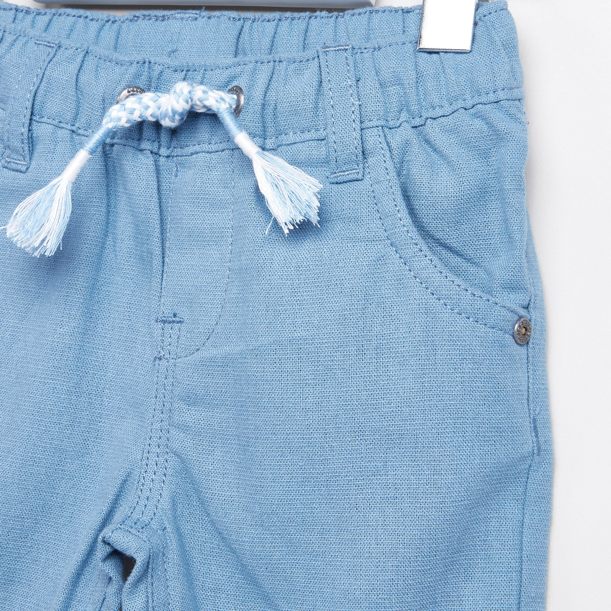 Giggles Pocket Detail Shorts with Drawstring-baby-boys-clothing-bottoms-shorts-image-2