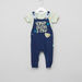 The Lion King Printed T-shirt with Full Length Dungarees-Clothes Sets-thumbnail-0