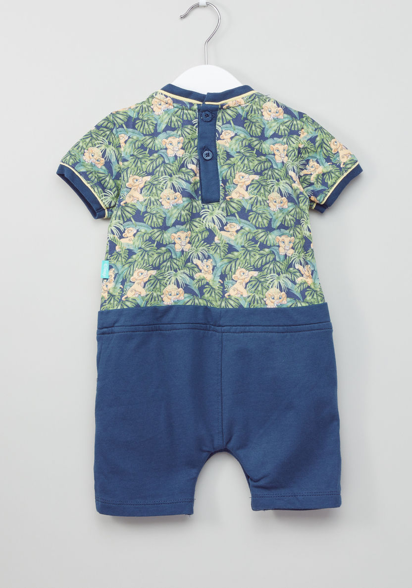 The Lion King Printed Short Sleeves Romper-Rompers%2C Dungarees and Jumpsuits-image-3