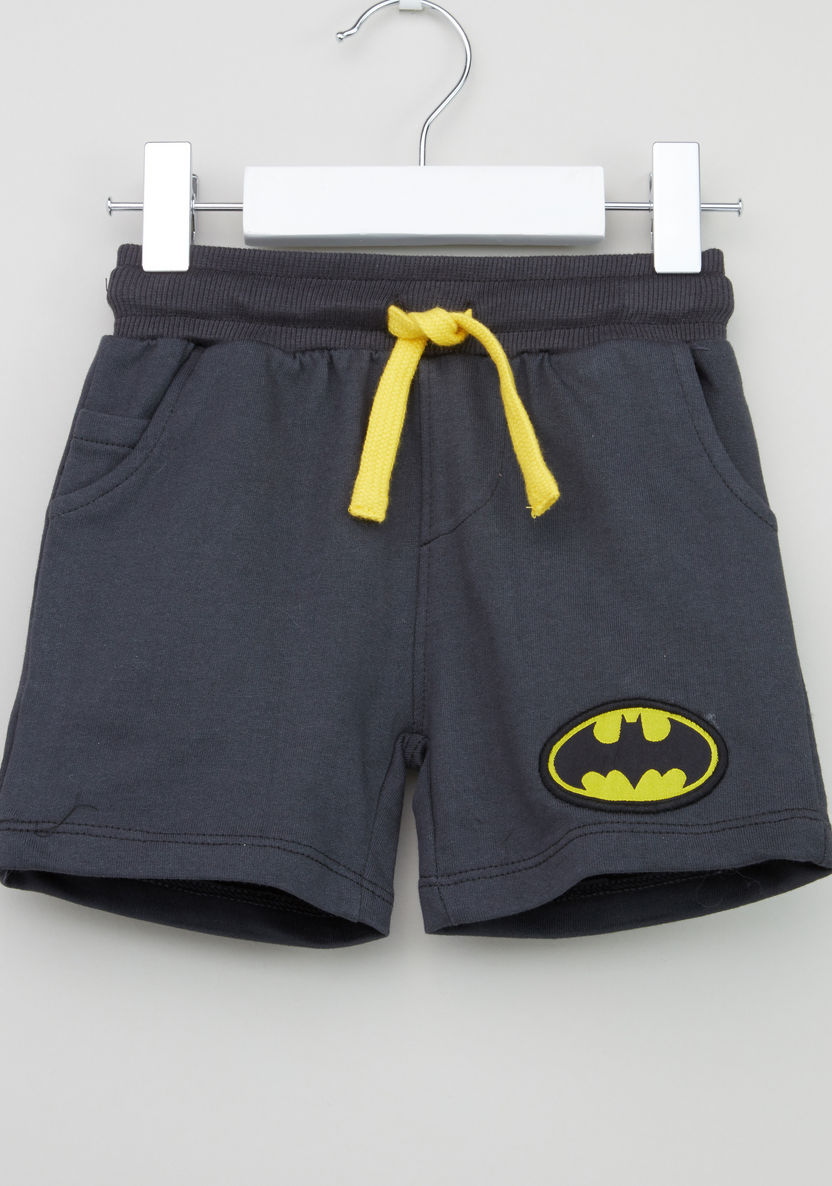 Warner Bros Batman Printed Drawstring Shorts - Set of 2-Shorts-image-1