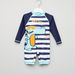 Juniors Striped Raglan Sleeves Romper-Rompers%2C Dungarees and Jumpsuits-thumbnail-0