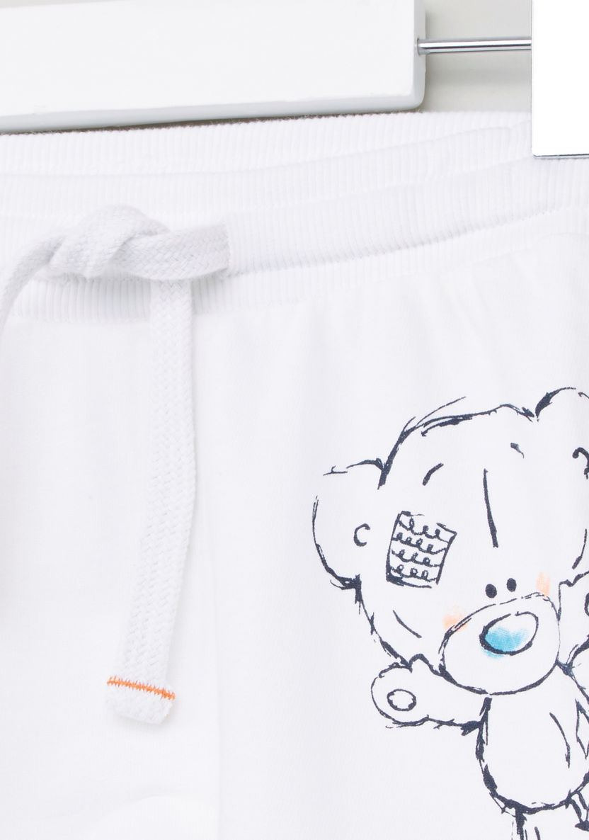 Carte Blanche Printed Shorts with Drawstring-Shorts-image-1
