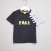 Juniors Printed Raglan Sleeves T-shirt-T Shirts-thumbnail-0
