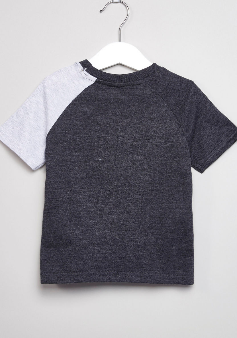 Juniors Printed Raglan Sleeves T-shirt-T Shirts-image-2