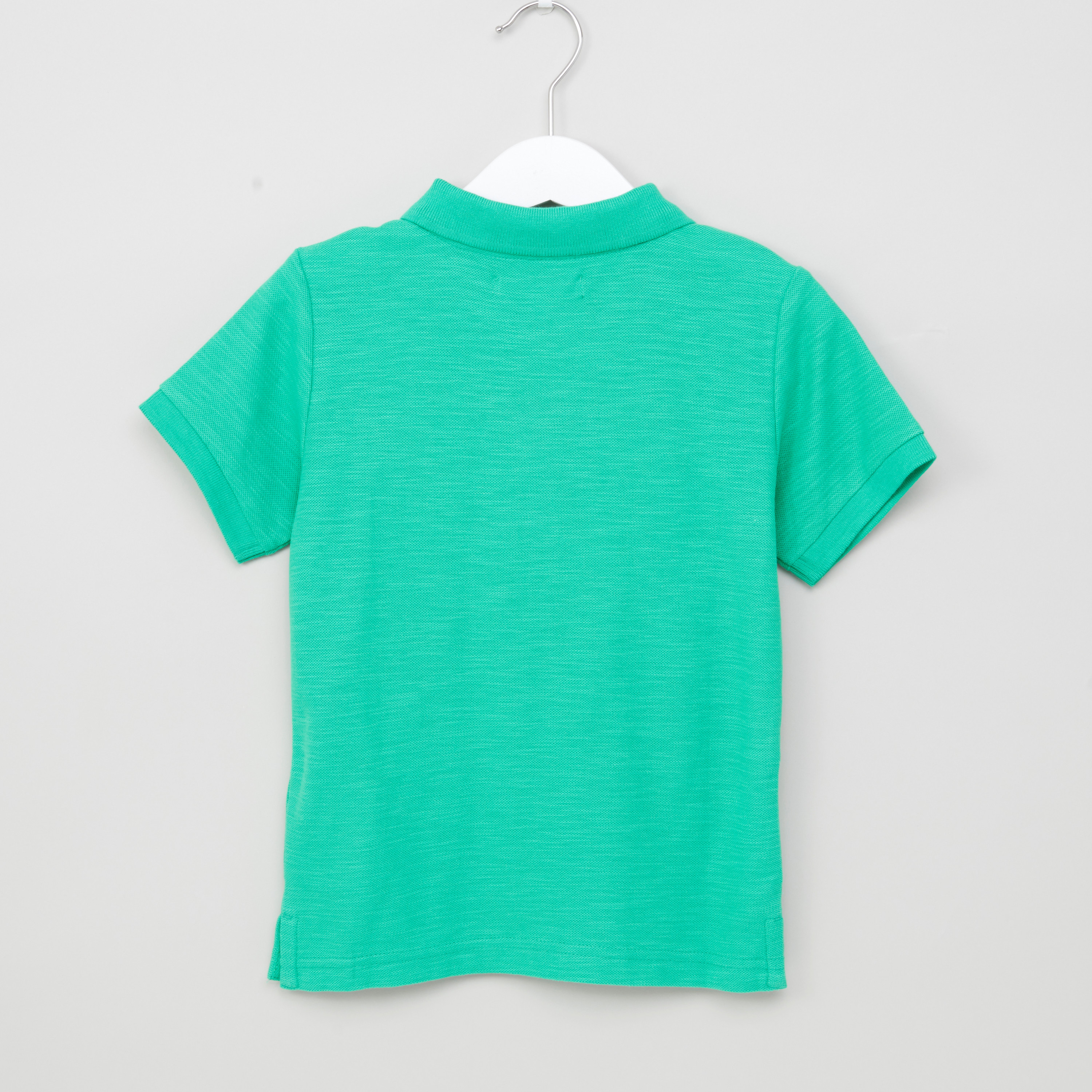تيشيرت سادة بياقة بولو مع أكمام قصيرة من جونيورز-boys-clothing-tshirtsandpolos-image-3