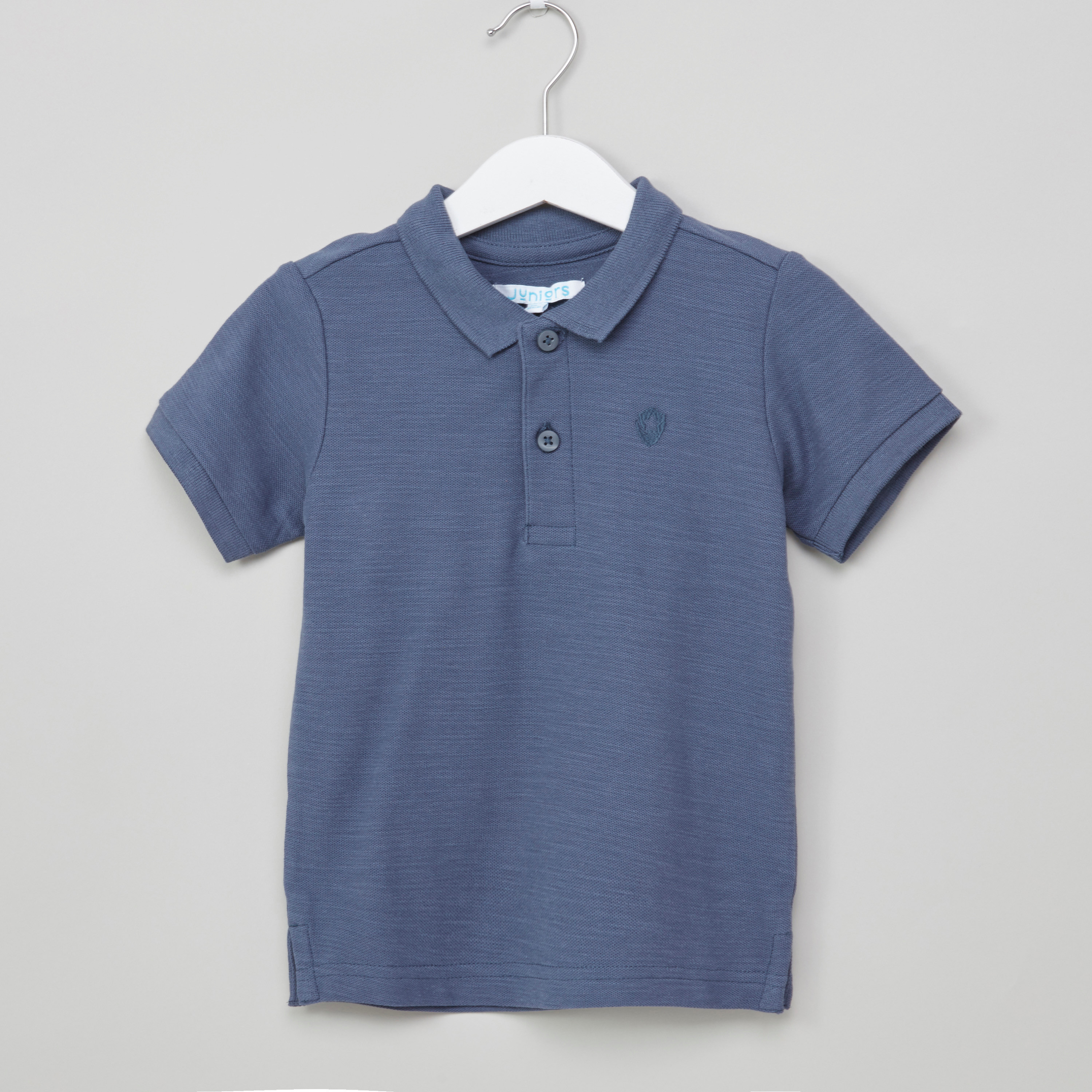 تيشيرت سادة بياقة بولو مع أكمام قصيرة من جونيورز-boys-clothing-tshirtsandpolos-image-10