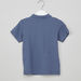Juniors Solid Polo Neck T-shirt with Short Sleeves-T Shirts-thumbnail-2