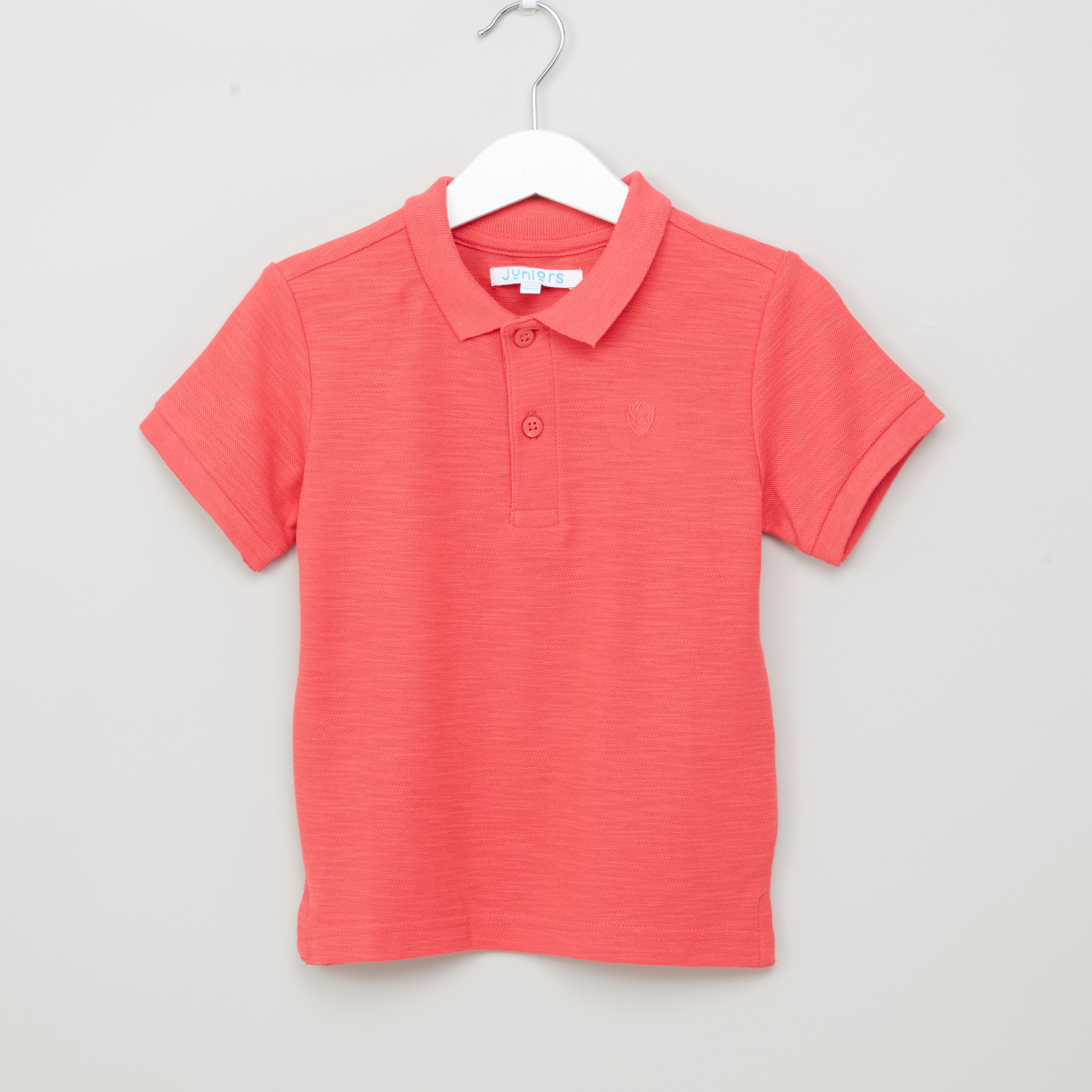 تيشيرت سادة بياقة بولو مع أكمام قصيرة من جونيورز-boys-clothing-tshirtsandpolos-image-13