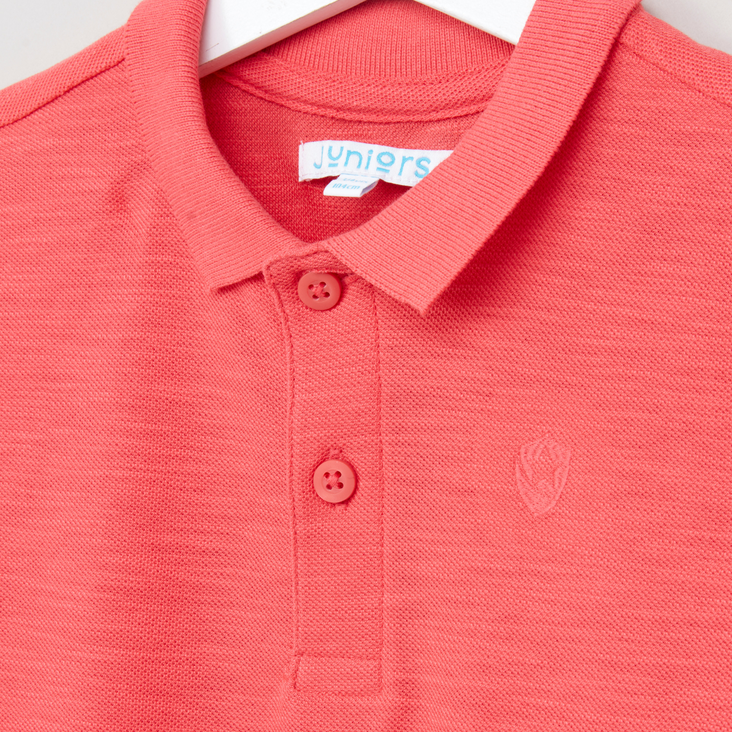 تيشيرت سادة بياقة بولو مع أكمام قصيرة من جونيورز-boys-clothing-tshirtsandpolos-image-14