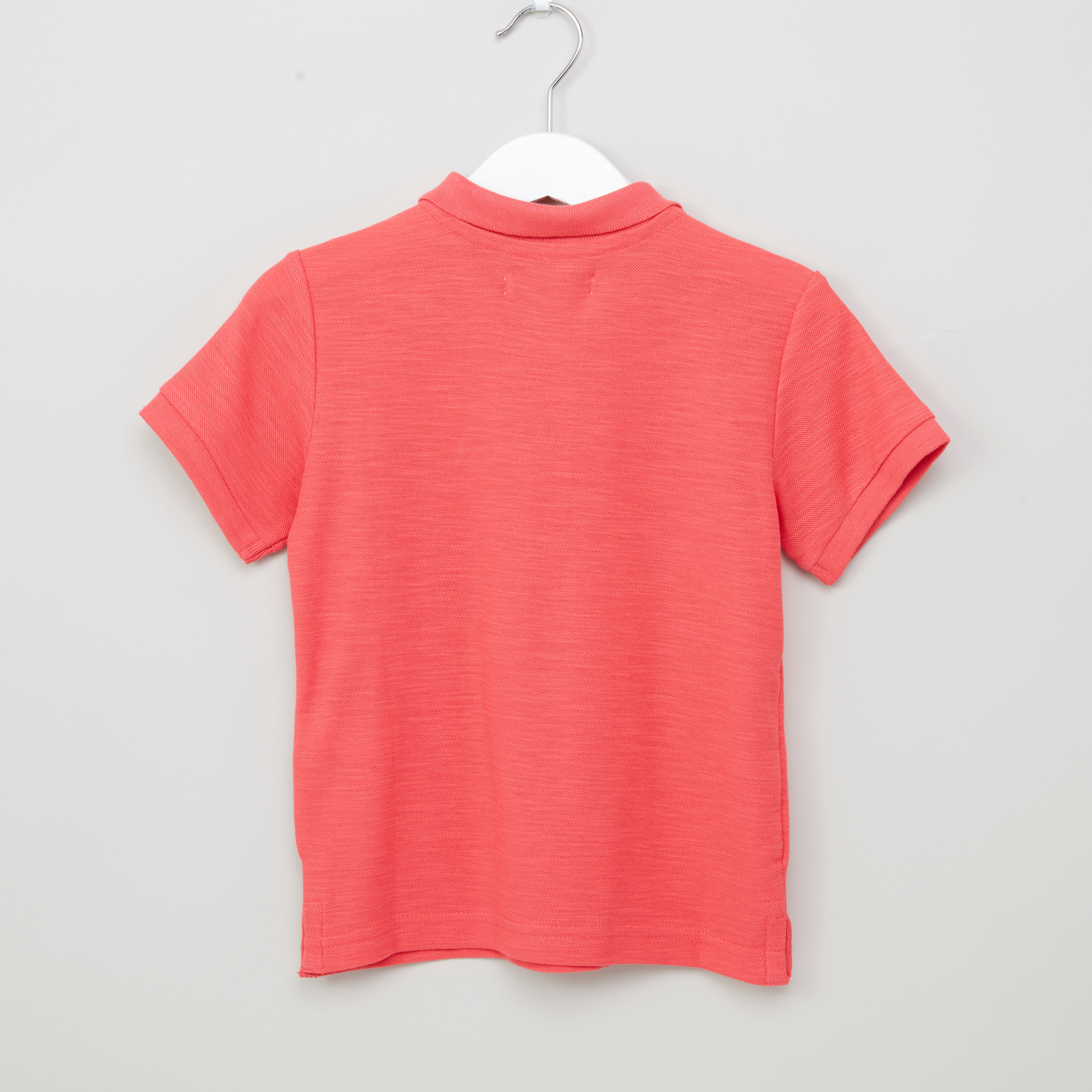 تيشيرت سادة بياقة بولو مع أكمام قصيرة من جونيورز-boys-clothing-tshirtsandpolos-image-15