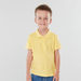 Juniors Solid Polo Neck T-shirt with Short Sleeves-T Shirts-thumbnail-1