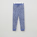 Juniors Printed Jog Pants with Pocket Detail and Drawstring-Joggers-thumbnail-0