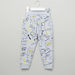 Juniors Printed Pocket Detail Jog Pants with Drawstring-Joggers-thumbnail-0