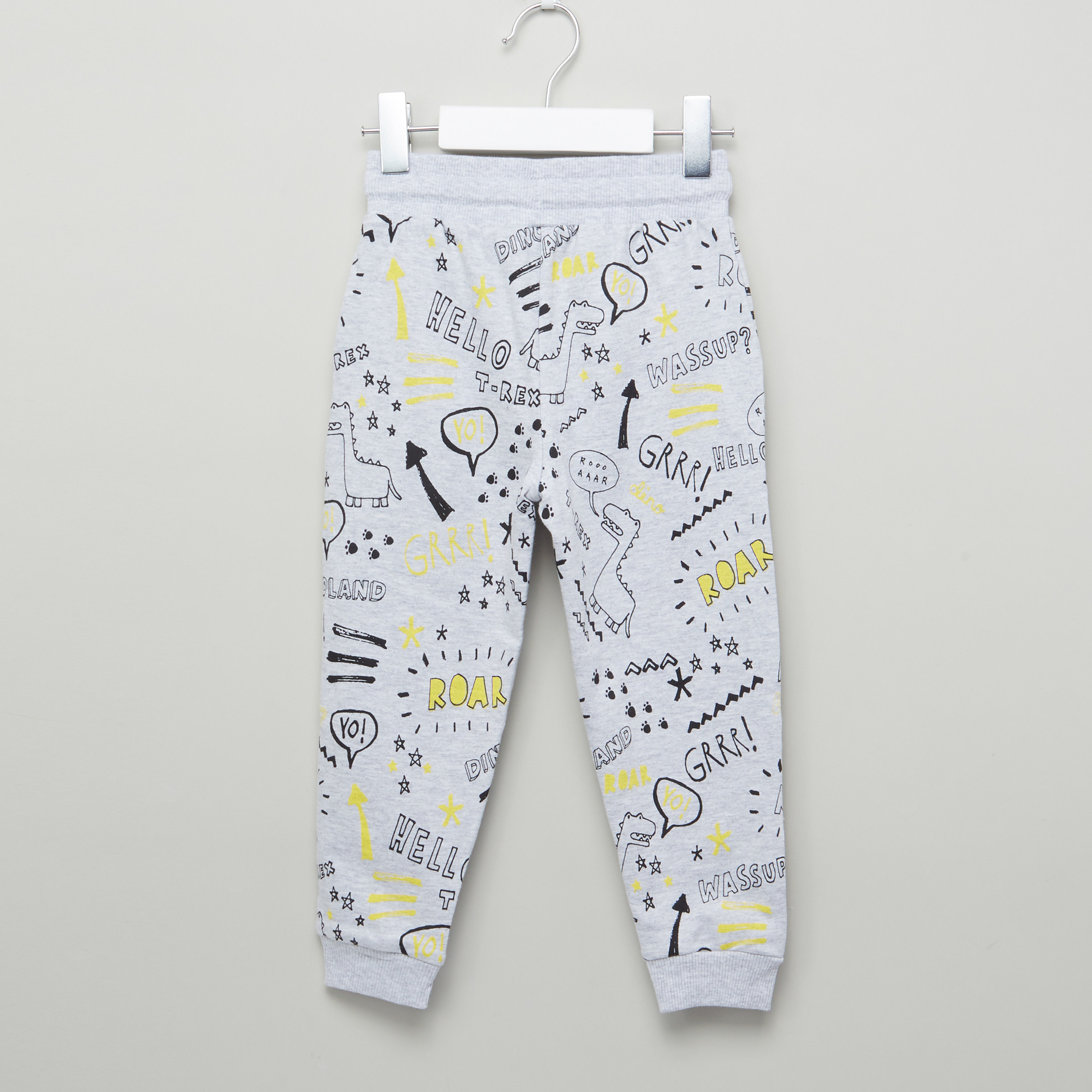 Juniors Printed Pocket Detail Jog Pants with Drawstring-boys-clothing-bottoms-joggersandtrackpants-image-3