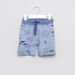Juniors Printed Shorts with Pocket Detail and Drawstring-Shorts-thumbnail-0
