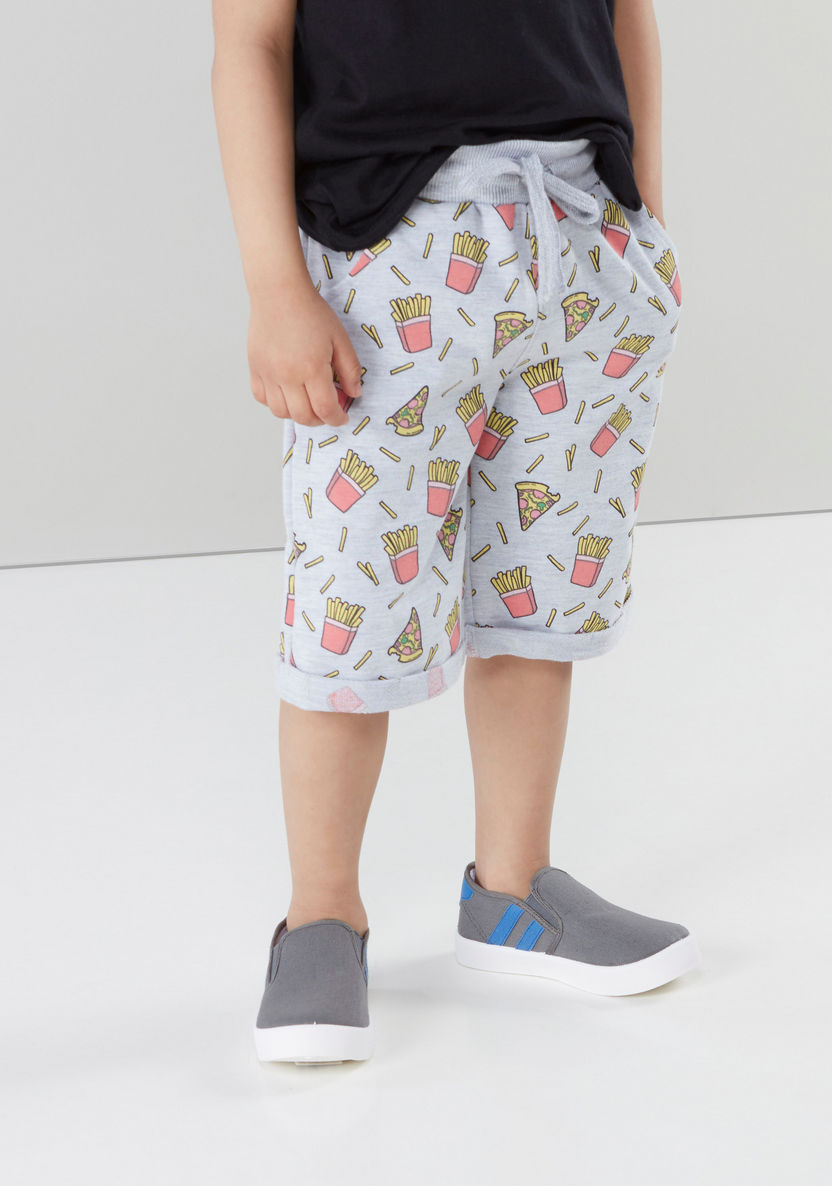 Juniors Printed Knit Shorts with Pockets-Shorts-image-3