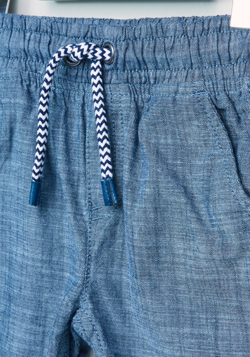 Juniors Pocket Detail Shorts with Drawstring-Shorts-image-1