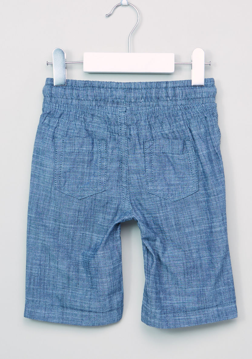 Juniors Pocket Detail Shorts with Drawstring-Shorts-image-2